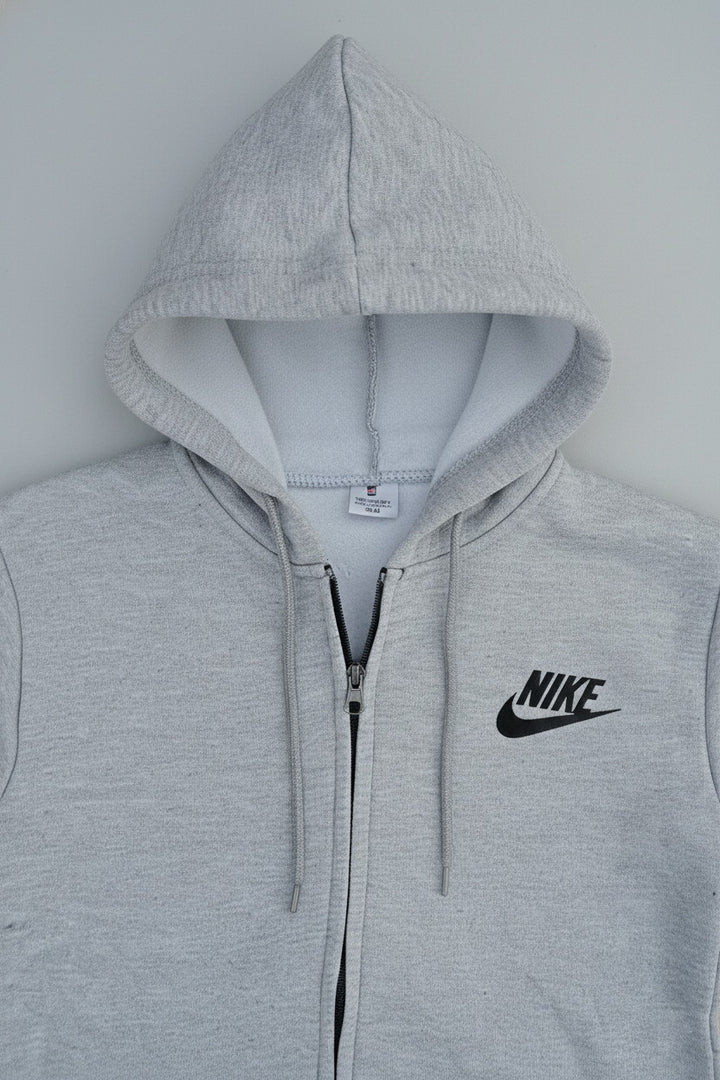 Kids Nike Full Zip Hoodie – Soft Fleece Grey Sweatshirt - Alvore.pk